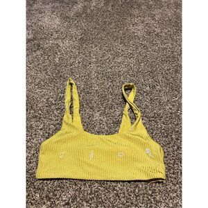 ‼️sale‼️Desert Dreamer yellow bikini top size small C27-80